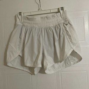 Lululemon White Athletic Shorts, Size 6